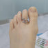 ADRAMATA 3Pcs 925 Sterling Silver Toe Rings for Women Moonstone Mood Rings Set Color Change Adjustable African Toe Rings Finger Nail Rings Summer ...