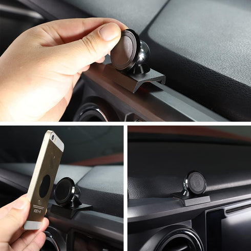 CHEAYAR Car Phone Holder,Car Phone Mount,Magnetic Phone Mount Dash Clip Black for Toyota Tacoma 2015 2016 2017 2018 2019 2020 Compatible with IPAD...