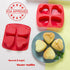 Webake Silicone Heart Mold Heart Shaped Small Cake Pans Muffin Cupcake Mold Tray for Baking, Jelly Pudding Jello Soap Bath Bombs 4 Cavity, 2 Pack...