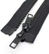 YaHoGa 2PCS #5 28 Inch Two Way Separating Jacket Zipper for Sewing Jacket Coat Molded Plastic Vislon Zippers Bulk (28" TW Black)...