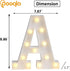 Pooqla LED Marquee Letter Lights Sign, Light Up Alphabet Letter for Home Party Wedding Decoration A...
