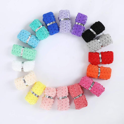 PAMIR TONG Picot Elastic Ribbon 16 Yards 3/4 inch Colorful Stretch Lace Trim for Panties Soft Baby Elastic Headbands for Sewing Lingerie DIY Craft...