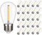 S14 Replacement LED Light Bulbs E26 Base Vintage LED Edison Filament Bulbs 1W Equivalent to 10W Warm White 2200k Outdoor String Light Bulbs Clear ...