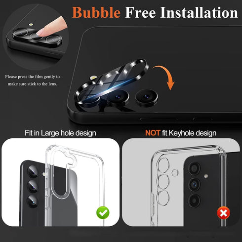 T Tersely [2+2 Pack 9H Tempered Glass Privacy Screen Protector for Samsung Galaxy S24 5G, with Installation Alignment Frame, Support Fingerprint U...