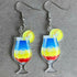 Bohemia Acrylic Beach Holiday Bottle Earrings Sets for Women Valentine's Day Tequila Wine Glass Miniature Bartender Cocktail Drink Bottle Drop Dan...