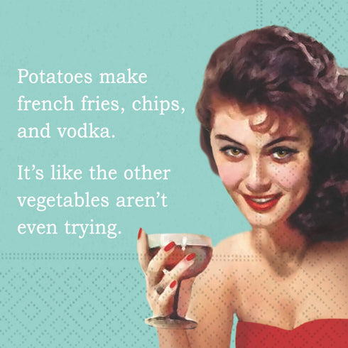 Retro Cocktail Napkin for Women and Men - Humorous Ephemera Gift Box Variety Pack 40 Total Napkin...