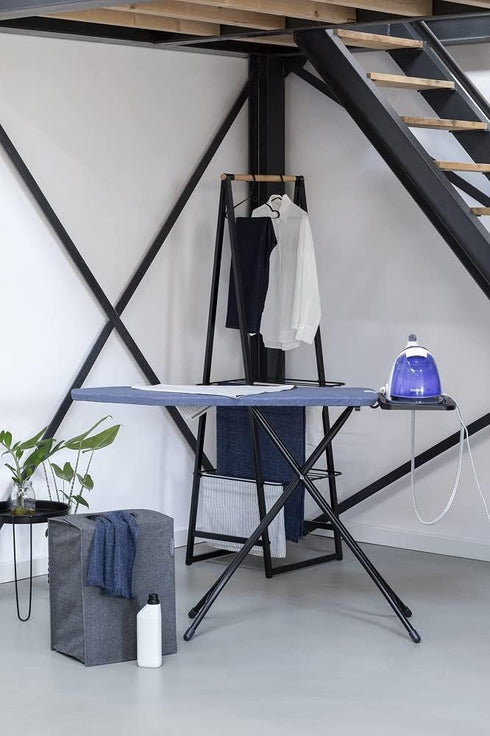 Brabantia Size C (49 x 18 inches) Replacement Ironing Board Cover with Thick Foam & Felt Padding (Denim Blue) Easy-Fit, 100% Cotton...