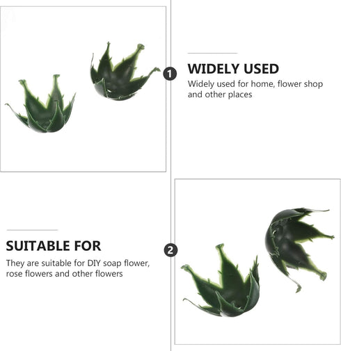 EXCEART DIY Flower Calyxes Supplies 50pcs Artificial Flower Calyxes Plastic DIY Dried Flower Receptacle Calyxes Flower Arrangement Supplies for DI...