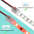 HOMELYLIFE 3 Pin LED Strip Connector Solderless 10 Pcs with 16.4ft Extension Cable 3 Conductor for Waterproof or Non-Waterproof 10mm Wide WS2811 W...