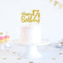 Gold Glitter Happy 17th Birthday Cake Topper - 17 Cake Topper - 17th Birthday Party Supplies - 17th Birthday Party Decorations...