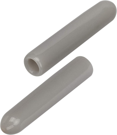 OIIKI 100 PCS Universal Dishwasher Rack Tine Prong Repair End Cover Caps, Durable Flexible Vinyl Extra Long 1 inch Anti Slip Round Tips, Gray