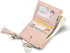 Womens Small Wallet Mini Purse Bifold Slim Card Case Holder Zipper Coin Pocket...
