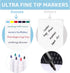 2 Pack Magnetic Dry Erase White Board for Fridge, Small Whiteboards with 6 Markers and 1 Eraser for Refrigerator, Mini Notepads for Kids and Stude...