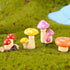 MAOMIA Miniature Mushroom Figurines 32 Pcs Fairy Garden Accessories Mushroom Cake Toppers Micro Landscape Garden Decoration Plant Flower Pots Orna...