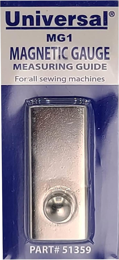 Universal MG1 Magnetic Seam Guide – Keep Sewn Lines Straight & Edges Tight with This Heavy Duty Steel Magnet Mounted Strait-Edge Guide for Sewing ...