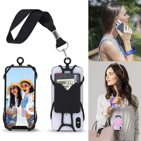 Gear Beast Cell Phone Wrist Strap Mobile Phone Holder Wristlet with Card Pocket Compatible with iPhone, Galaxy & Most Smartphones...