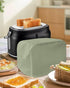 Toaster Cover 4 Slice, Soild Color Sage Green Bread Maker Cover Toaster Dust Cover with Pockets, Dust-Proof Cover for Kitchen Small Appliance 12x1...