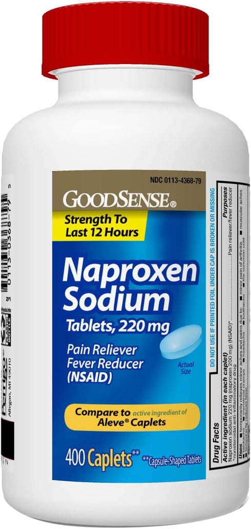 GoodSense Naproxen Sodium Tablets, 220 mg, 400 Count...