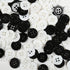 BaoQiu 15mm White Black Plastic Buttons 5/8 Inch Pack of 150 Pcs Sewing Resin Buttons Four Holes DIY Craft Buttons...