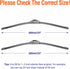 Wiper Blades 24" + 24" Automotive Replacement Windshield Wiper Blades for My Car Premium All-Seasons OE Quality Wipers for front windshield(Set of...