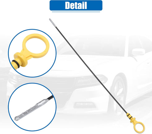X AUTOHAUX Engine Oil Level Indicator Dipstick for Chevrolet Cruze 2011-2015 for Chevrolet Sonic 2012-2015 No.55574244 Yellow...
