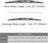 Replacement for Hyundai Elantra Windshield Wiper Blades - 28"+14" Front Window Wiper - fit 2011-2016 Vehicles - OTUAYAUTO Factory Aftermarket...