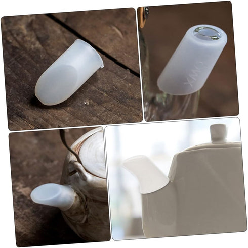 1 Set Teapot Spout Decked Accessories Spout Dust Covers Silicone Spout Sleeve Coffeepot Spout Cover Home Kettle Spout Cover Tea Pot Spout Sleeves ...