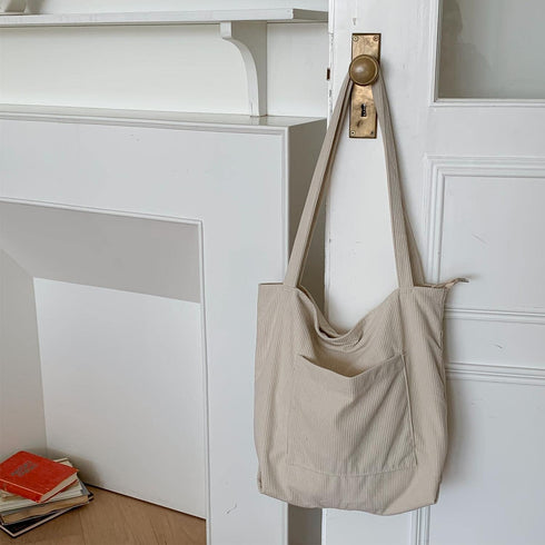 WantGor Women Corduroy Tote Bag, Large Shoulder Hobo Bags Casual Handbags Big Capacity Shopping Work Bag...