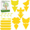 Yellow Traps 50 Pack Gnat Sticky Traps for Indoor/Outdoor House Plants Fungus Traps Insect Catcher for Mosquitoes, Plant gnat Sticky Traps (45?45+...