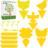 Yellow Traps 50 Pack Gnat Sticky Traps for Indoor/Outdoor House Plants Fungus Traps Insect Catcher for Mosquitoes, Plant gnat Sticky Traps (45?45+...