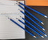 25pcs Checking Pencils advertising pencil Erasable Pencils Pre-Sharpened #2 HB with Eraser including a Free sharpener (Blue)...