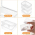 Mathtoxyz Small Bead Organizers and Storage, Clear Bead Storage Containers Rectangle Bead Holder Plastic Cases Transparent Boxes for Nail DIY Craf...
