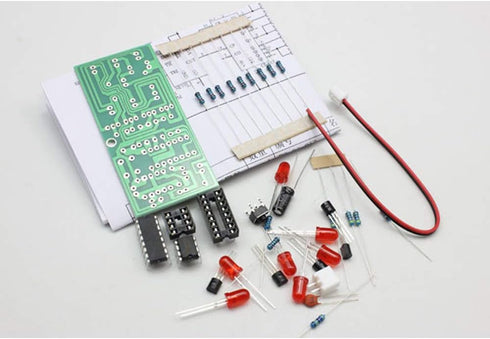 2Sets Electronic Dice Board Kit LED Circuit DIY Kit Student Electronic Learning...