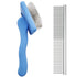 Slicker Brush for Dogs & Pet Comb Value Kit,50% Wider Large Dog Slicker Brush for Long Haired Dogs and Cats with Ergonomic Solid Wooden Handle,Lon...