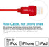 Dual USB Wall Charger and 6ft Charging Cable for iPhone 14 13 12 11 Pro Max, SE,Xs/Xs Max, XR/8/7/6S/6S Plus/6 Plus/6 and Samsung, LG, Moto - Red...