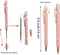 PASISIBICK 12 Pieces Rose Gold Inspirational Motivational Quotes Snarky Screen Touch Stylus Ballpoint Pens, Office Encouraging Scriptures, Black I...