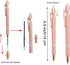 PASISIBICK 12 Pieces Rose Gold Inspirational Motivational Quotes Snarky Screen Touch Stylus Ballpoint Pens, Office Encouraging Scriptures, Black I...