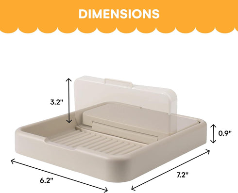 Noa Store Spoon and Lid Rest - Cute and Compact Two-in-One Utensil Organizer for Countertop - Pot Lid and Spatula Stand - Cooking Utensil Rest for...