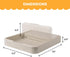 Noa Store Spoon and Lid Rest - Cute and Compact Two-in-One Utensil Organizer for Countertop - Pot Lid and Spatula Stand - Cooking Utensil Rest for...