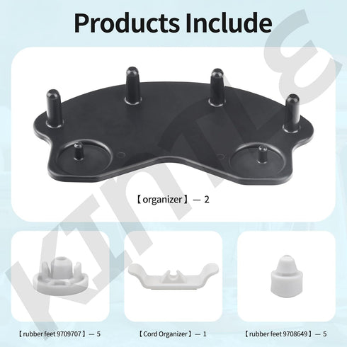 Stand Mixer Attachment Holders/Base Accessories Cradle - Compatible With Kitchenaid Mixer Organizer for 4.5QT/5QT/6QT, Equipped With Rubber Feet (...