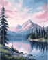Natuyalo Landscape Paint by Numbers Kit for Adults - Mountain and River Paint by Number on Canvas Without Frame, DIY Acrylic Painting for Ideal Gi...