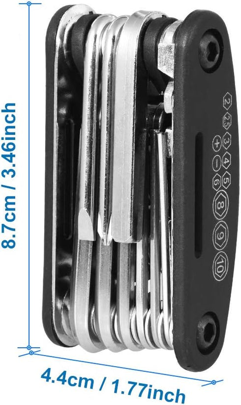 MMOBIEL Multi Fuctional Tool 16 in 1 - Bike Tool Kit - Repair Tool Kit for Bike, Mountainbike, E-bike - Bicycle Mutli Tool Set...