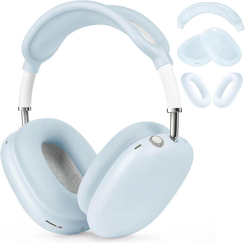 Case for Airpods Max Headphones, Silicone Cover for Apple Airpod Max,Accessories Cases (Jelly Blue)...