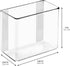 iDesign AFFIXX Plastic Wall Mount Organizer for Kitchen, Bathroom, Office, Bedroom, Garage, Craft Room, 3" x 6" x 5", Clear...