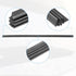 ACROPIX 14inch 6x10.6mm Universal Car Windshield Wiper Blades Refills Boneless Insert Strips Black - Pack of 4...