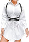 Punk Black Leather Chest Harness Belt for Women Gothic Body Adjustable Waist Belts Dresses Party Accessories...