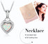 Sterling Silver Heart Shape Created Opal Pendant Necklace (6mm Opal Halo Heart)...