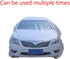 ESUPPORT Elastic Band Clear Plastic Disposable Universal Car Covers Rain Dust Garage Cover Waterproof Temporary 12ft X 22ft...