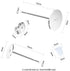 Earring Posts Stainless Steel, 500Pcs Hypoallergenic Flat Pad Earring Studs (4mm, 6mm) with Butterfly and Rubber Bullet Earring Backs for Jewelry ...
