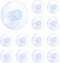 12pcs Suction Cup Glass Suction Pads 40mm Clear PVC Plastic Sucker Pads Without Hooks Extra Strong Adhesive Suction Holder for Home Kitchen and Ba...